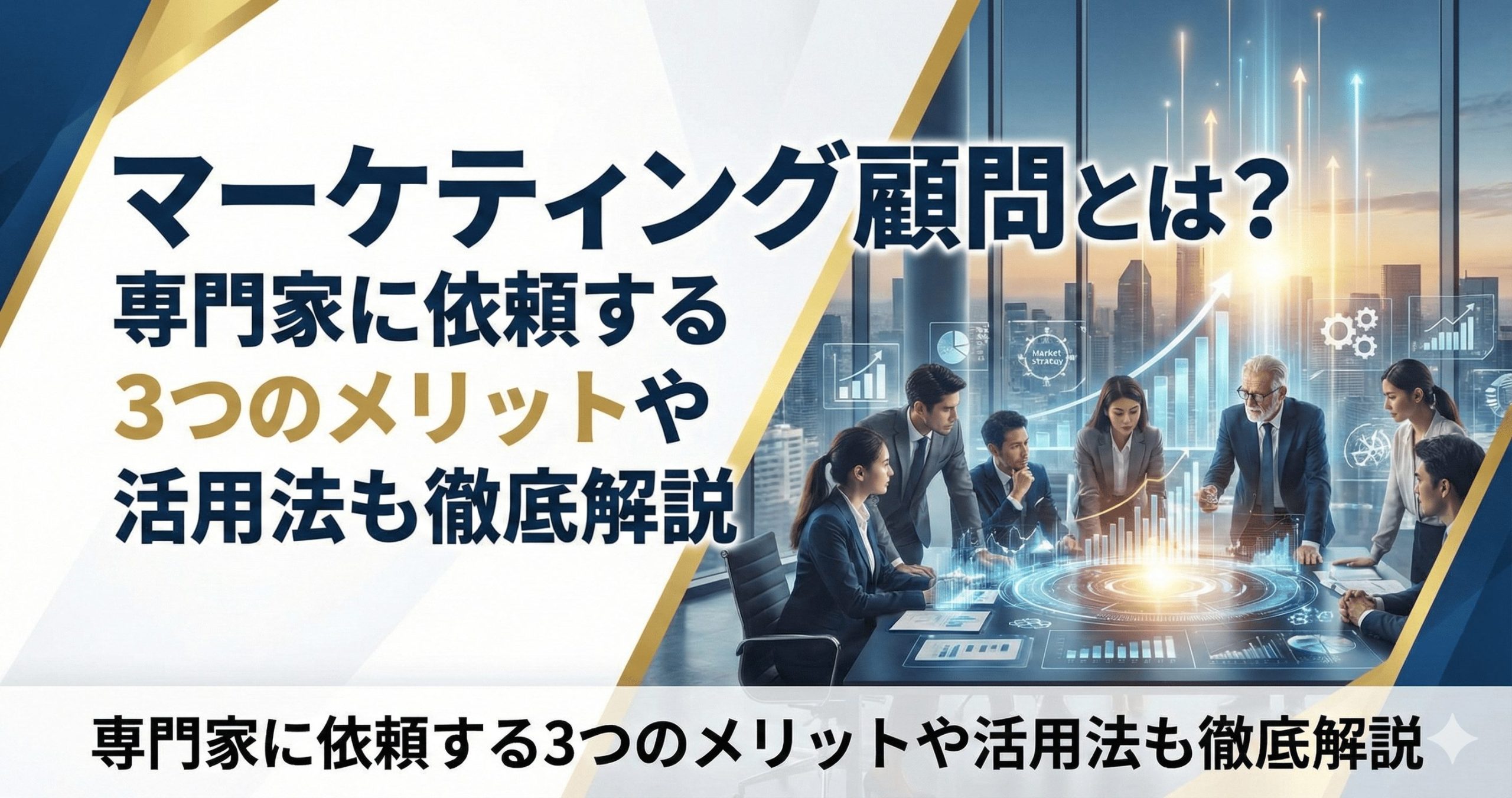マーケティング顧問とは？専門家に依頼する3つのメリットや活用法も徹底解説