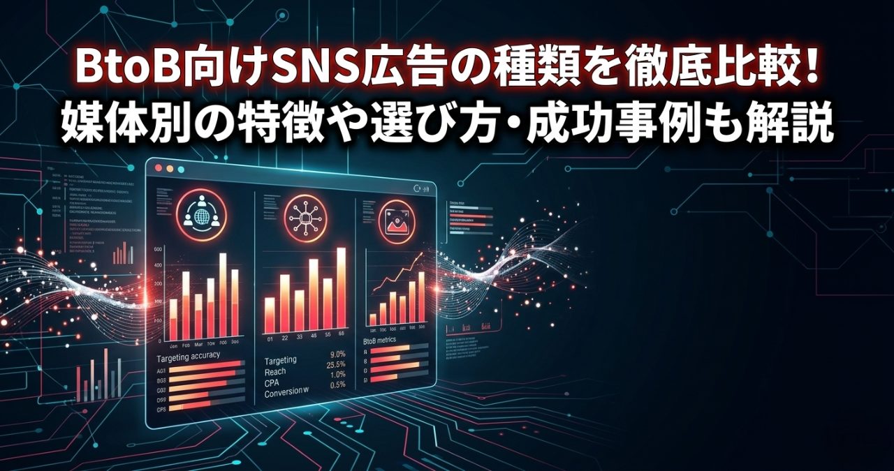 BtoB向けSNS広告の種類を徹底比較！媒体別の特徴や選び方・成功事例も解説