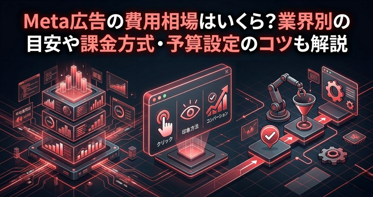 Meta広告の費用相場はいくら？業界別の目安や課金方式・予算設定のコツも解説